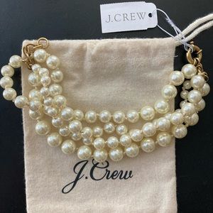 NWT J.Crew Pearl Twisted Hammock Bracelet
